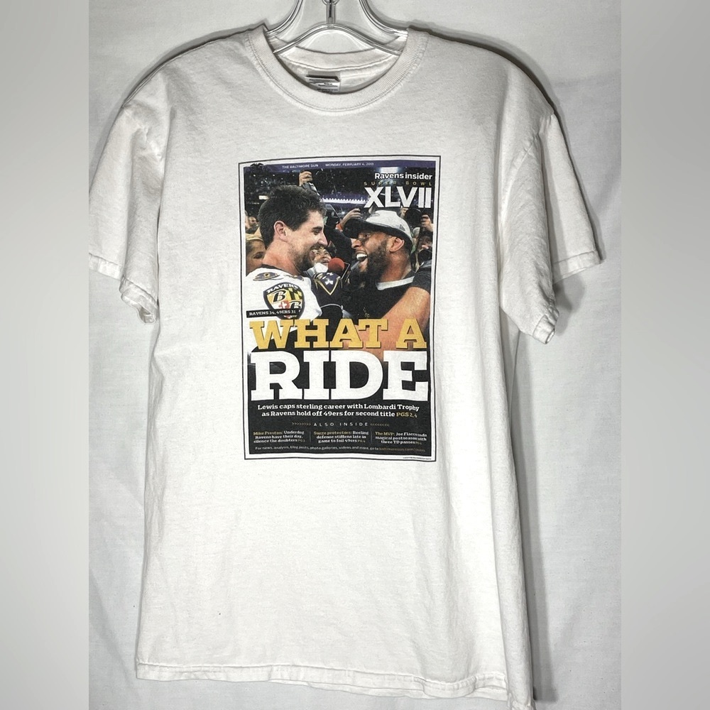 Football shirt Super Bowl nfl shirt ray lewis Dennis pitta size M ravens…